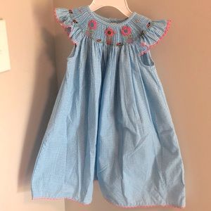 Smocked gingham dress 24 months